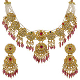 Navratna & Syndicate Polki Diamond Necklace Set