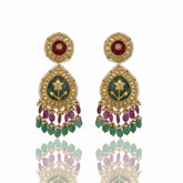 Polki Long Stud Earring