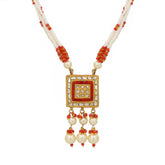 Syndicate Polki and Coral Beads Necklace