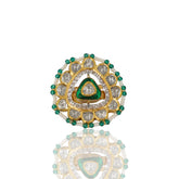 Diamond Polki Gold Ring