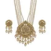 Amina Pearl & Polki Necklace Set