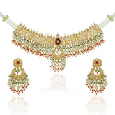 Karuna Bridal Gold Polki Necklace Set