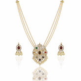 Anagha Designer Nine Gemstone Pendant Set
