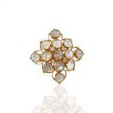 Natural Polki Gold Ring