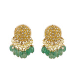 Polki Diamond and Pearl Jhumka Earring