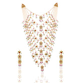 Seven-Layered Ruby & Emerald Polki Statement Necklace