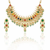 Ratnanjali Gold Polki Diamond Necklace Set