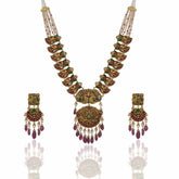 Mayura Rajnidhi Gold Necklace Set (Hallmark-91.6)