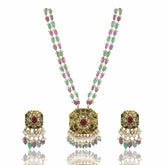 Neel Kamal Gold Pendant Set