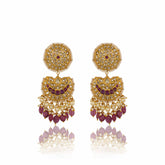 Padmahasta Gold Polki ChandBali Earring