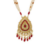 Polki and Ruby Pendant Necklace