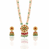 Vasuprada Polki Diamond Pendant Set