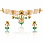 Sita Saanjh Chocker Gold Polki Necklace Set
