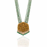 Laxmi Prabha Temple Gold Polki Pendant