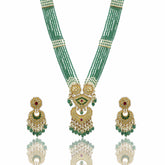 Amrit Dhara Gold Polki Diamond Pendant Set
