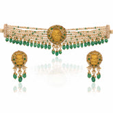 Mahalakshmi Gold Temple Chocker Necklace