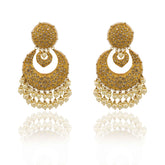 Heavy Polki Diamond & Pearl Cascade Chandbalis