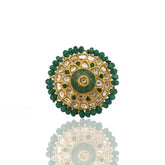 Gold Polki Diamond Ring (Hallmark 91.6)