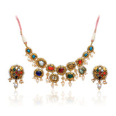 Partash Navratan Necklace Set