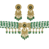 Traditional Gold Polki Diamond Choker Set