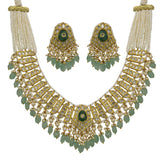 The Heritage Emerald & Syndicate Polki Diamond Necklace Set