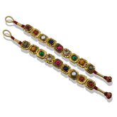 Heritage Navratna Ponchi Bracelet Pair