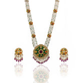 Cosmic Harmony Navratna Pendant Set