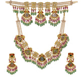 Shreenath Ji Gold Necklace Full Set