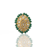 Gold Polki Diamond Ring (Hallmark 91.6)