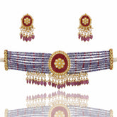 Polki Diamond Chocker Necklace Set