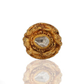 Diamond Polki Gold Ring( Hallmark-91.6)