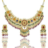 Navratan Necklace Set