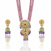 Narayani Turquoise Pendant Necklace Set