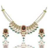 Polki Choker Necklace Set (Hallmark-91.6)