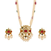 Anant Ratna Gold Pendant Set
