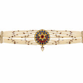 Traditional Polki Diamond and Pearl Choker Necklace