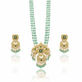 Vaishnavi Polki Diamond Long Pendant Set