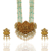 Shiv Parivar Gold Polki Pendant Set