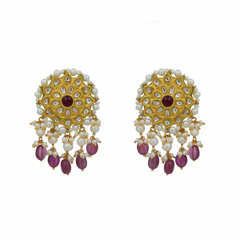 Pushpa Ratna Gold Pendant Set