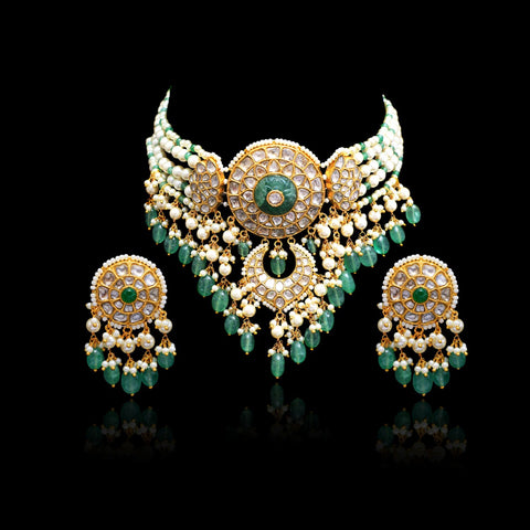 Polki Choker Set (Hallmark 91.6)
