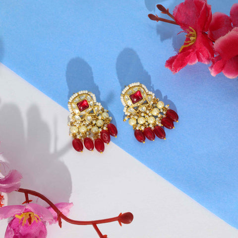 Ratna Rasika Gold Polki Diamond Earring