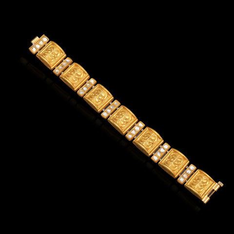 Suvarna Tilak Polki Diamond Bracelet