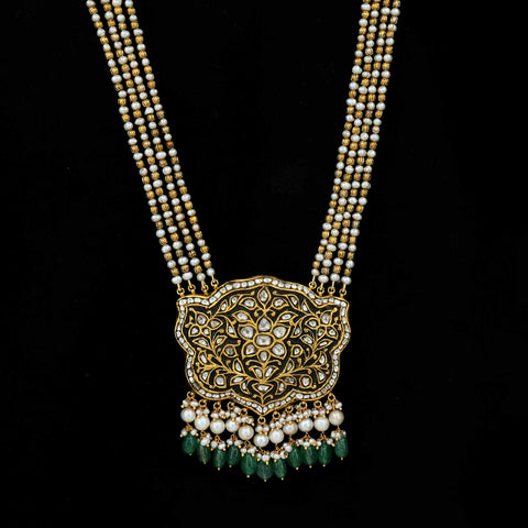 Kamakshi Sparsh Gold Polki Diamond Pendant