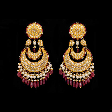 Padmapriya Gold  Polki ChandBali Earring