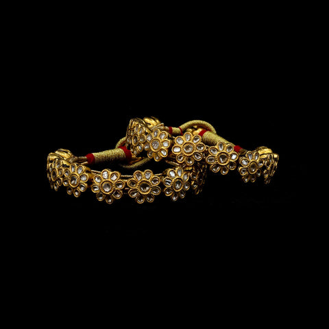 Rajputi Polki Ponchi Bracelet Pair