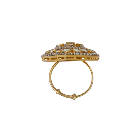 Polki Diamond Open Setting Ring