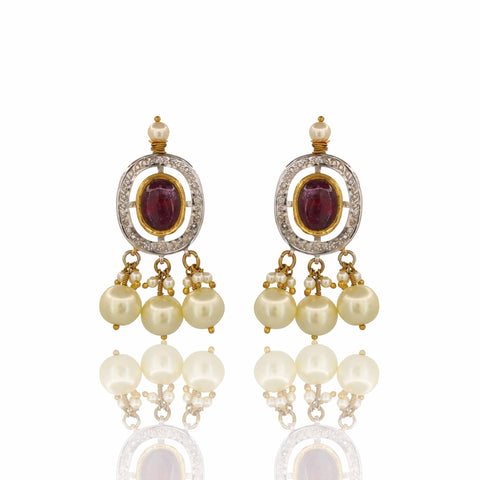 Anagha Designer Nine Gemstone Pendant Set