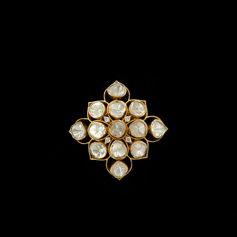 Natural Polki Gold Ring