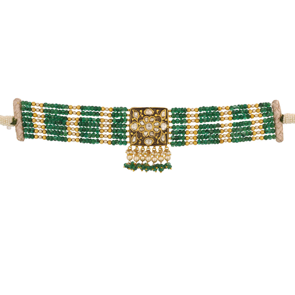 Mughal Treasures Chocker Gold  Polki Necklace