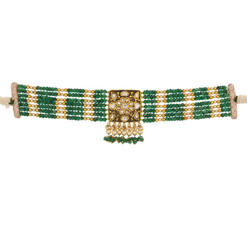 Mughal Treasures Chocker Gold  Polki Necklace